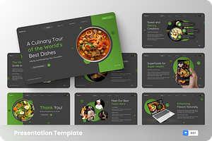 FoodDeezz - Food Keynote Template, a Presentation Template by GraphauseProject