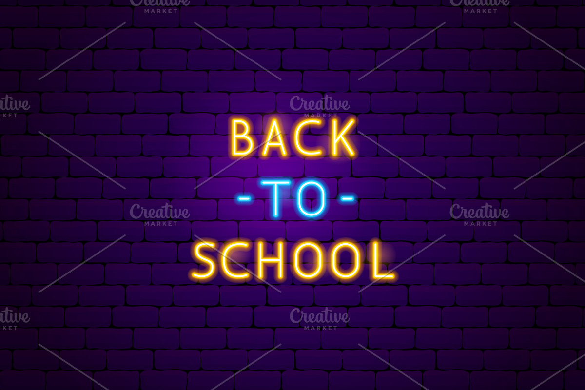 Education Back to School Neon Icons, an Outline Icon by Anna_leni (Photo 11 of 11)