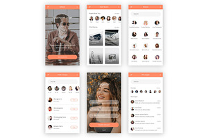 Lichi - Social Media UI Kit Sketch