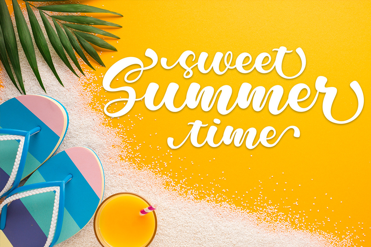 Milkshake Scriptsweet, a Script Font by Almeera Std (Photo 7 of 12)