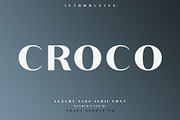 Croco - Luxury Sans Serif Font, a Sans Serif Font by Craft Supply Co. (Thumbnail 1 of 12)
