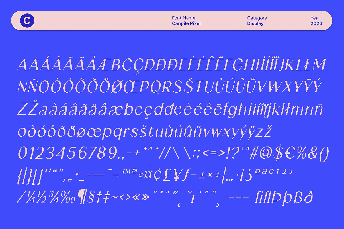 Canpile Pixel, a Sans Serif Font by Craft Supply Co. (Photo 8 of 8)