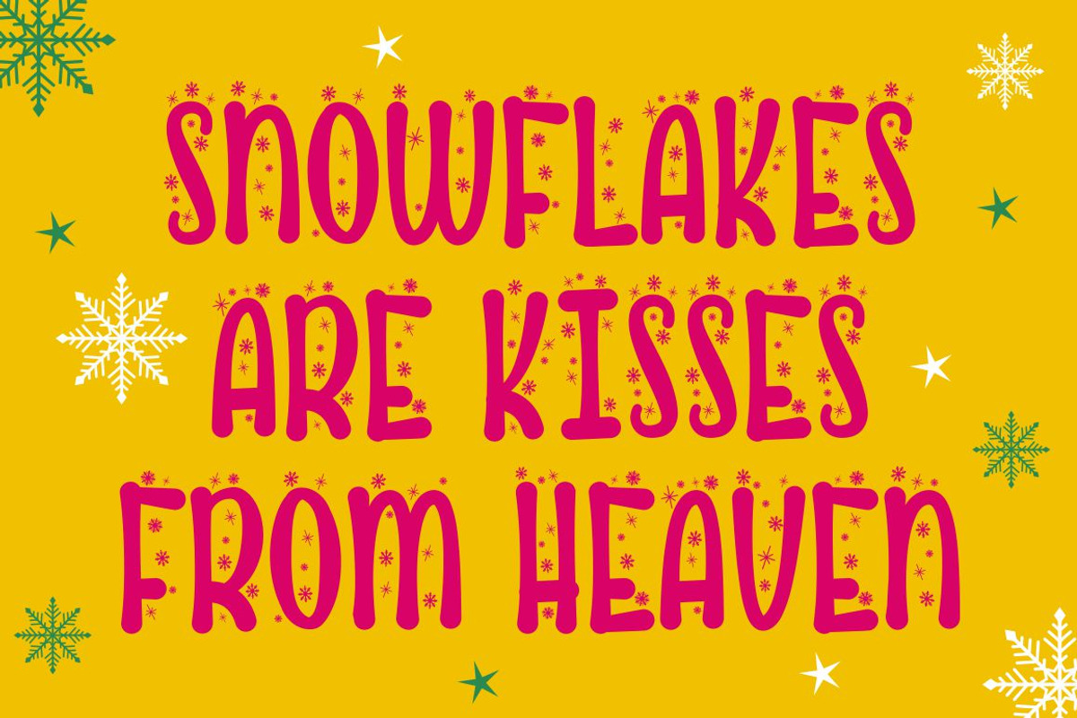 Cute Snow - Quirky Winter Font, a Font by PutraCetol Studio (Photo 3 of 18)
