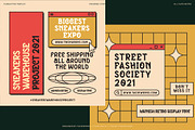 Mannish All Caps Retro Display Font, a Slab Serif Font by Wortfice (Thumbnail 8 of 11)