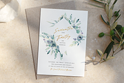 Purple Watercolour Wedding Invite, an Invitation Template by R Whitehurst Design (Thumbnail 2 of 2)