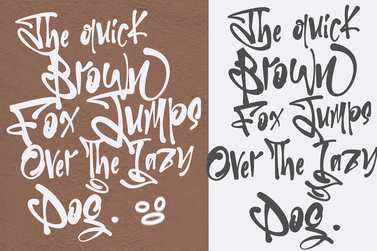 Margoon Graffiti Display Handmade, a Handwritten Font by Maulana Creative (Photo 6 of 7)