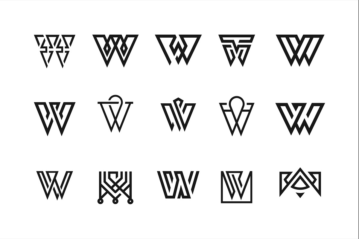 Letter W Logo Bundle, a Branding & Logo Template by exe design (Photo 2 of 2)