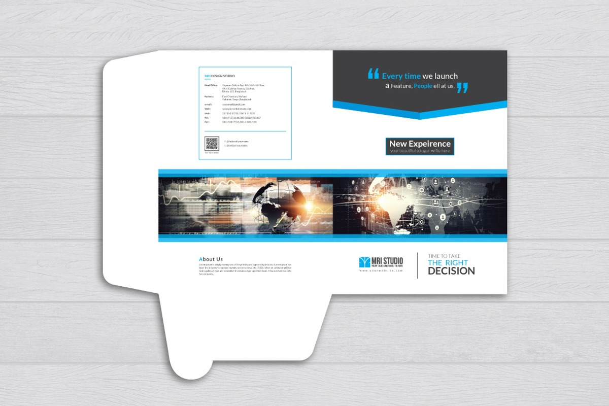 Corporate Presentation Folder, a Stationery Template by MRI STUDIO (Photo 3 of 4)