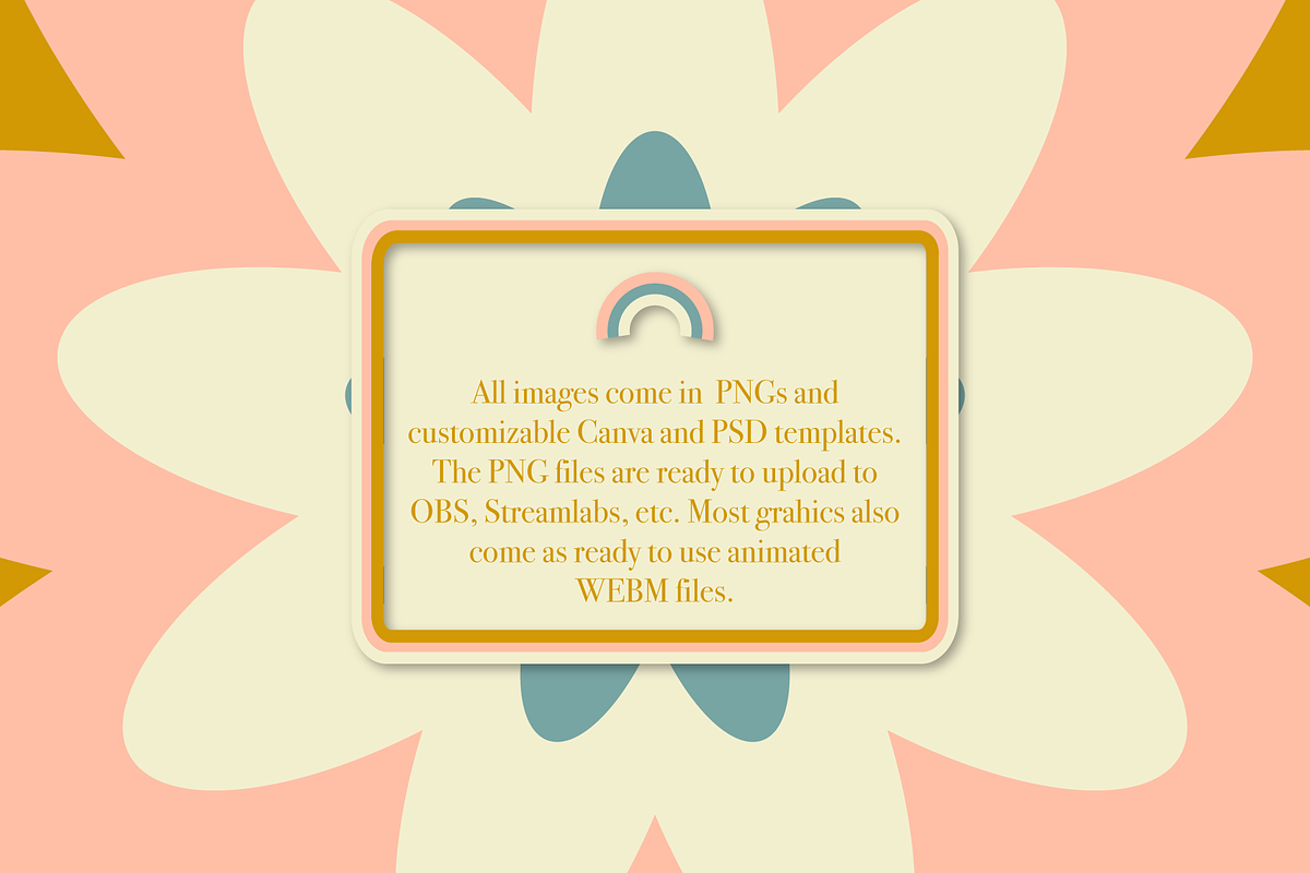 Streaming: 70s Retro Twitch/Stream, a Social Media Template by Liseno Designs (Photo 9 of 10)