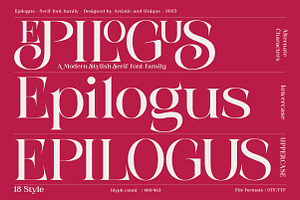 Epilogus - Serif Font Family