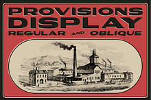 Provisions - Industrial Retro Font
