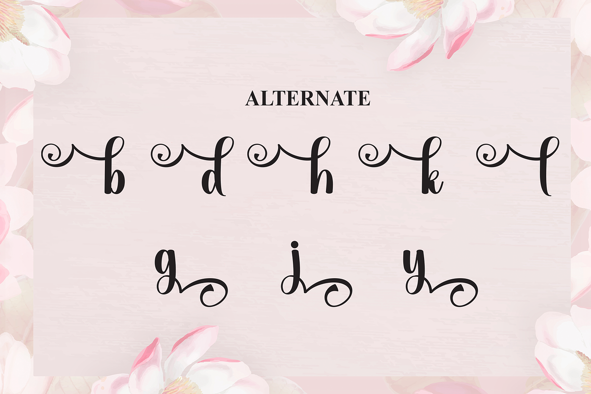 Angelic | Script Font, a Handwritten Font by Scratchones (Photo 8 of 9)