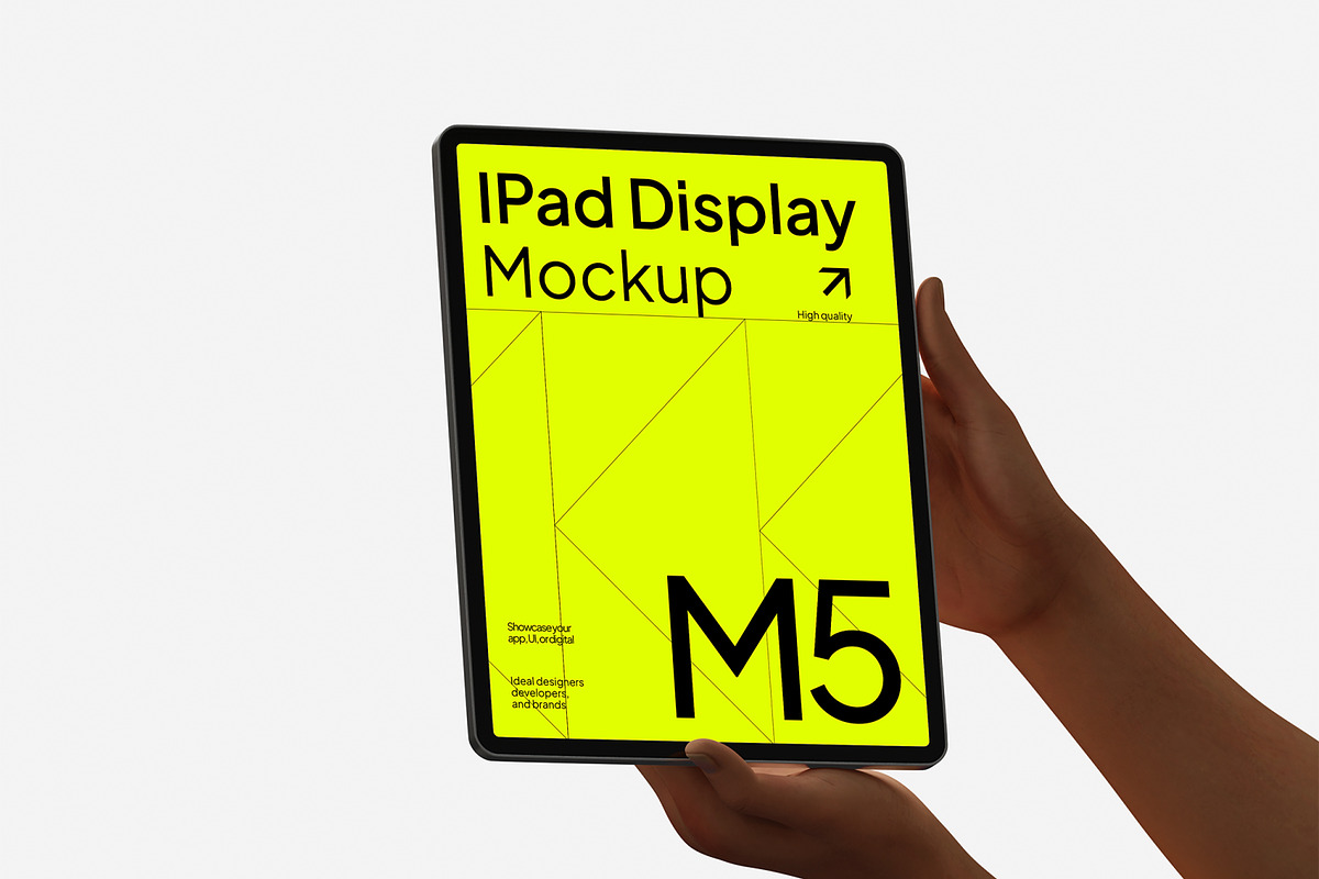 iPad hand holding Mockup, an iPad Mockup by Unerispace (Photo 2 of 5)