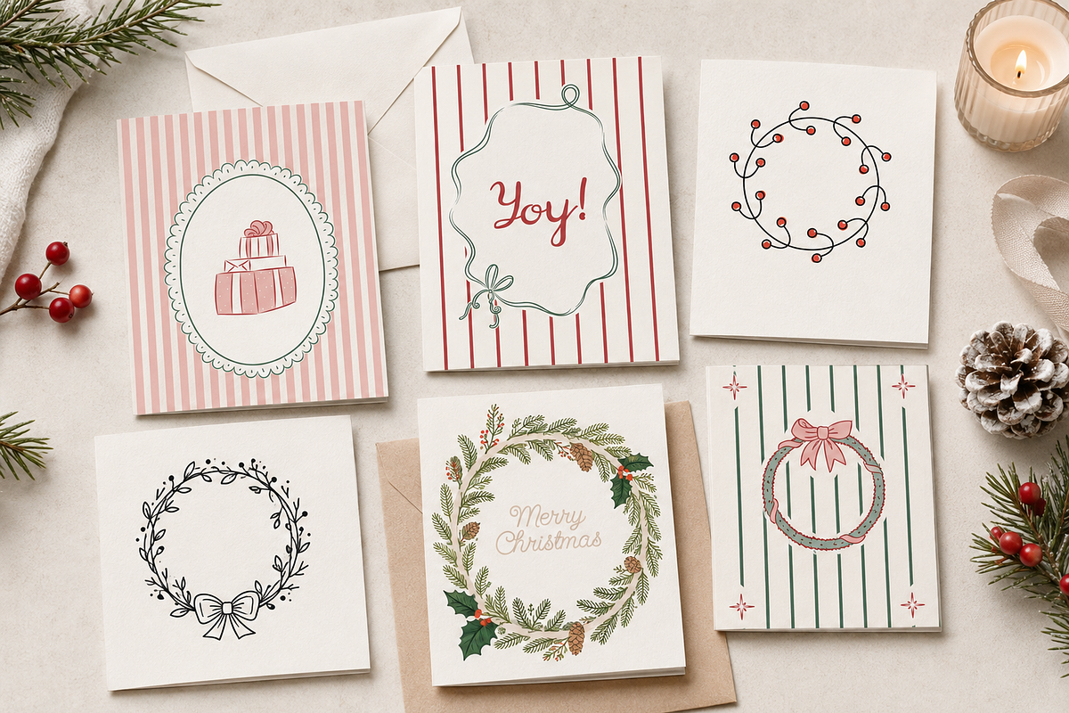 Christmas Frames and Posters, a Seasonal Illustration by Anna Studio (Photo 3 of 11)