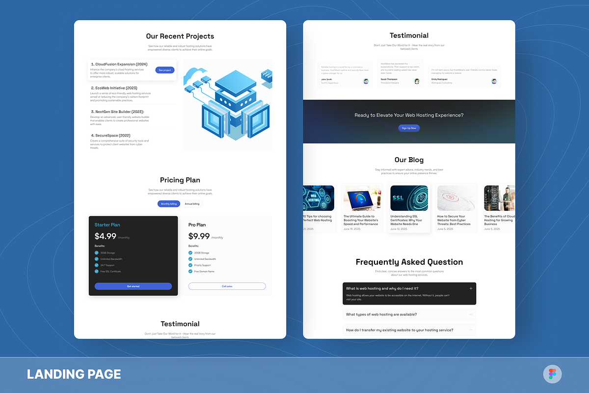 HostWave - Web Hosting Landing Page, an UI Kit Template by Studio Delapan (Photo 3 of 3)