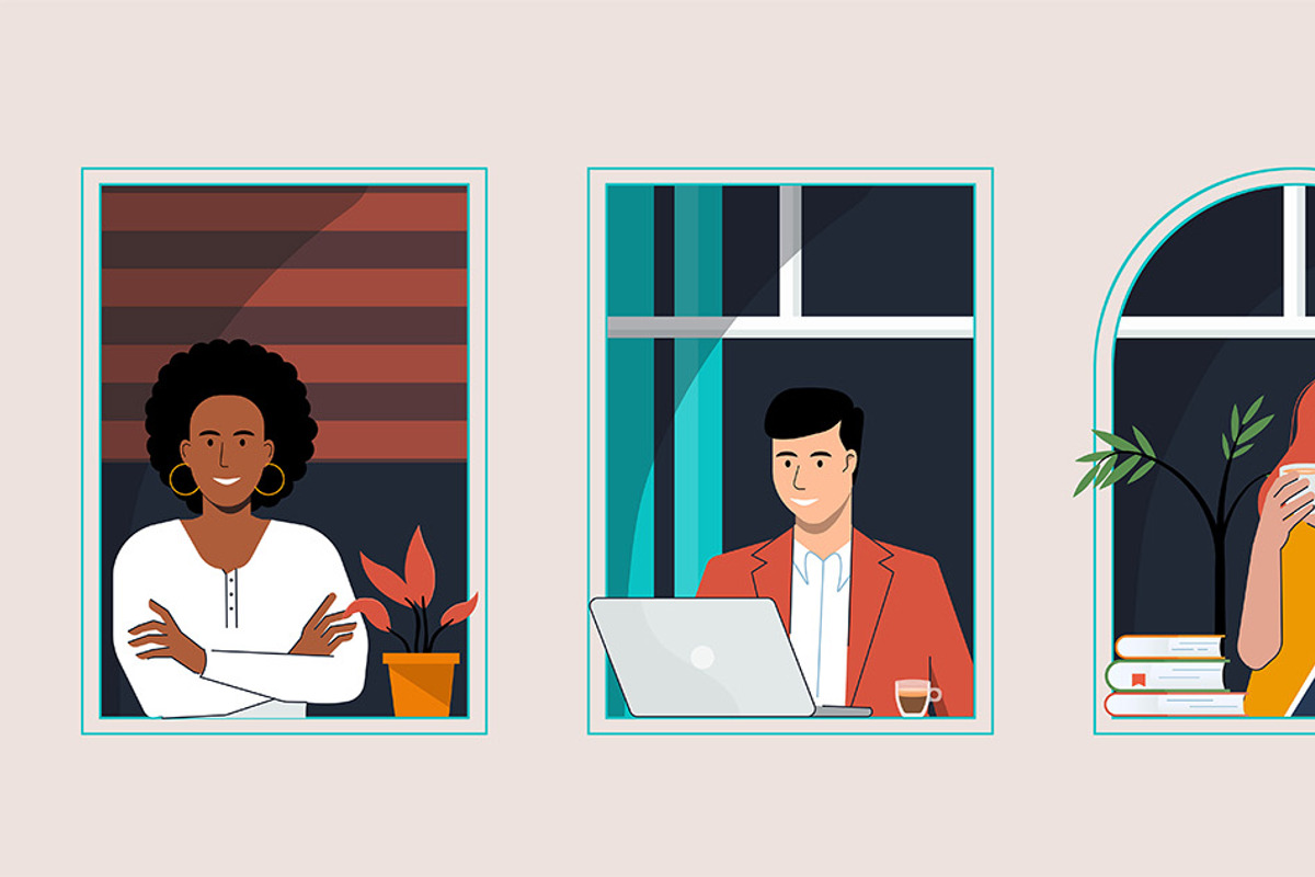 Stay at home, concept design, a Person Illustration by Creative Graphics (Photo 3 of 4)