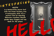 Ghostie Horror Halloween Handwritten, a Blackletter Font by Struvictory.art (Thumbnail 2 of 8)