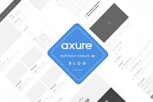 Axure Responsive blog template 2