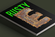 Rusty Metal Font, a Font by Handmadefont (Thumbnail 6 of 9)