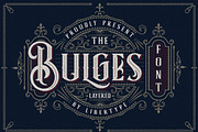 Bulges Layered + Ornament, a Font by libertype (Thumbnail 2 of 8)
