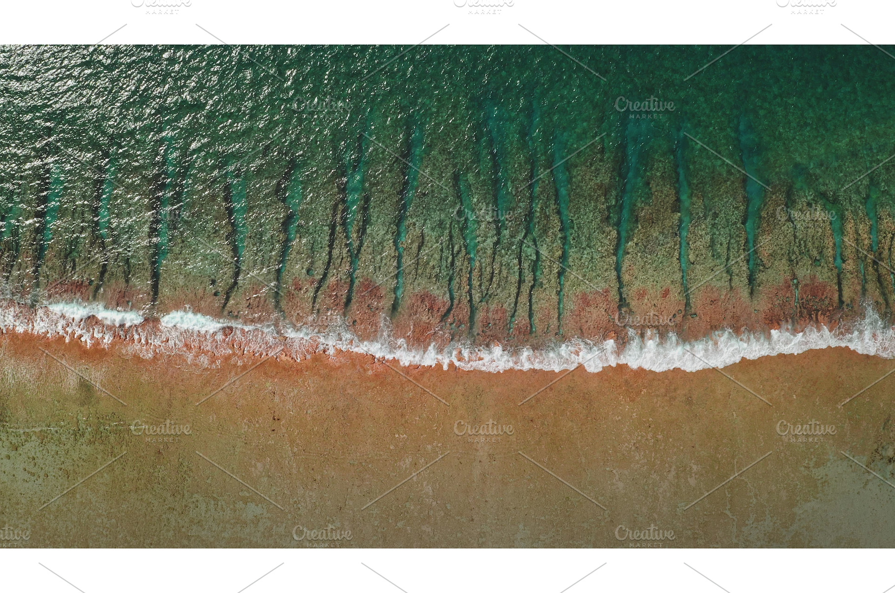 Aerial view of serene coastline with, a Nature Photo by Goinyk