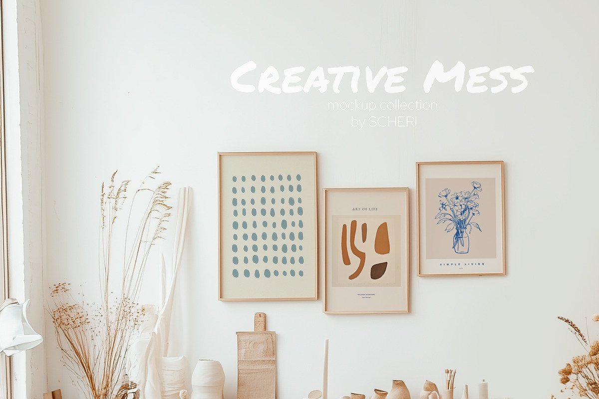 CREATIVE MESS | Frame mockup set, a Household Mockup by SCHÉRI (Photo 9 of 10)