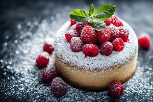 Delicious small cake topped with fre, a Photo by Iftikhar Alam