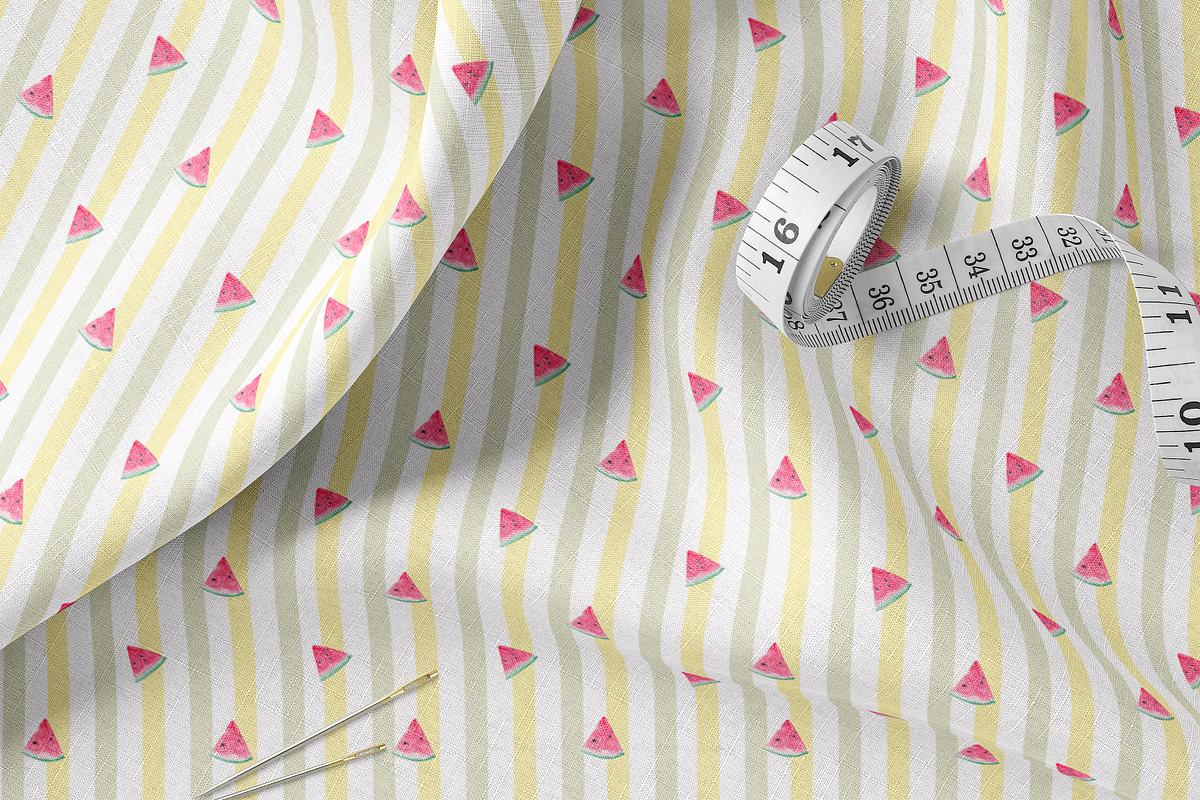 Watercolor Watermelon Patterns Set, a Pattern Graphic by Oksana Dovhopol Art (Photo 5 of 11)