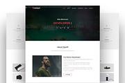 Portfolio Landing Page Template, a Landing Page Template by nandinigraphics (Thumbnail 2 of 3)