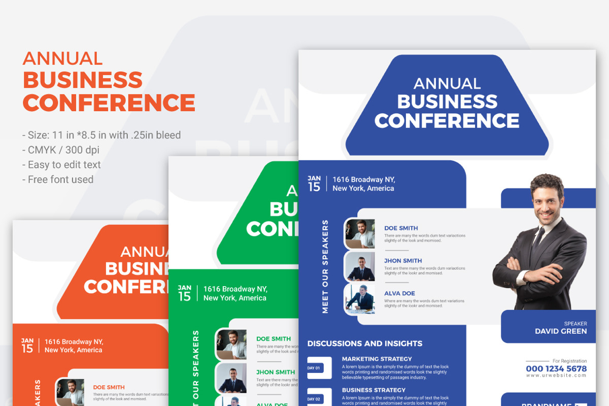 Annual Business Conference, a Flyer Template by Rahul Datta (Photo 2 of 2)