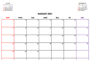 Calendar Planner 2021