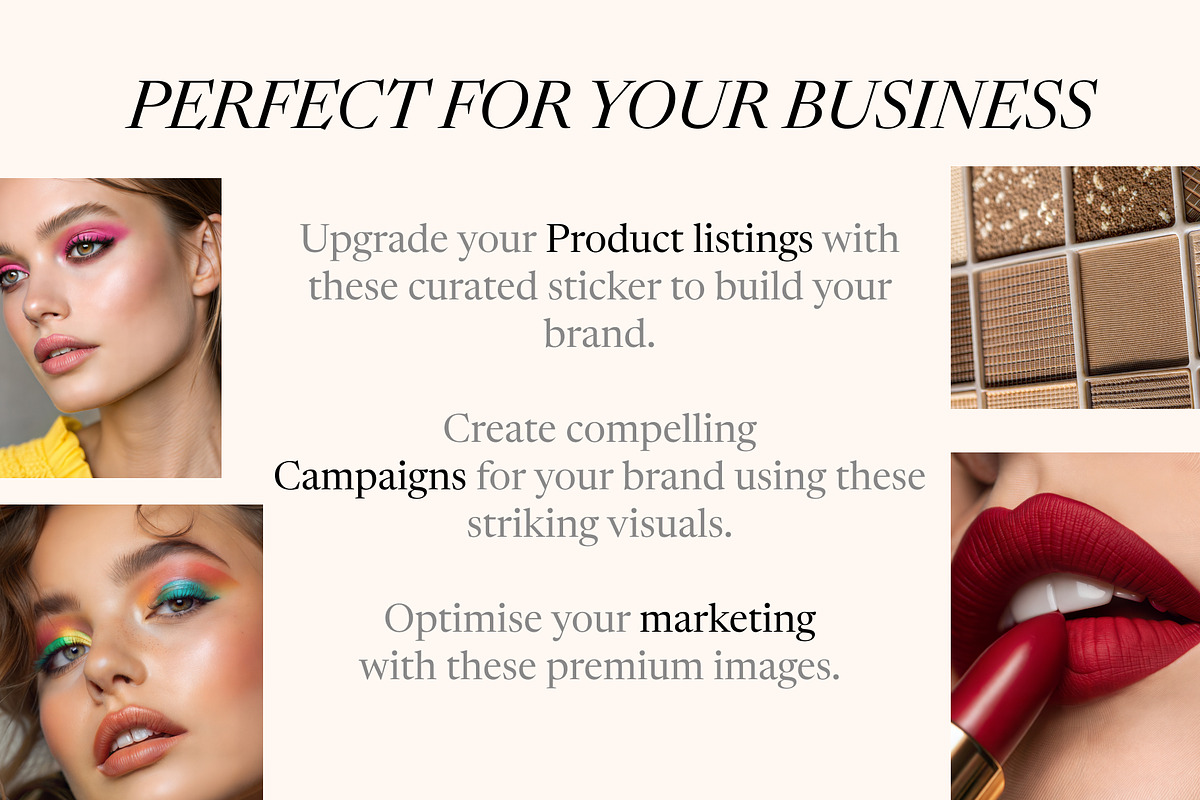 Makeup Stock Photos Bundle, a Beauty & Fashion Photo by Helospace (Photo 8 of 10)