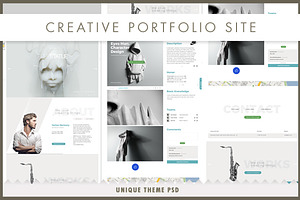 Koncept | Portfolio Site PSD