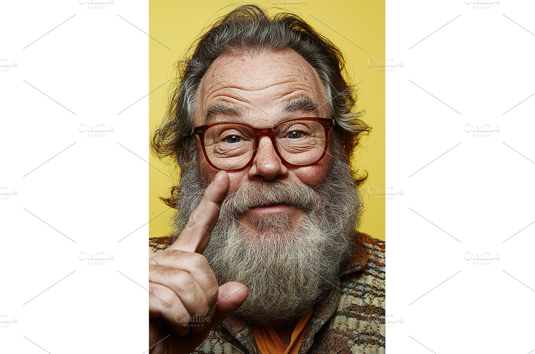 Elderly caucasian male with glasses, a Person Photo by Lermont51