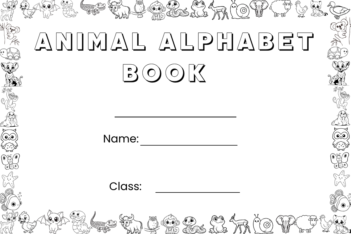 Animal coloring Book for Kids, an Education Illustration by Noorist (Photo 2 of 28)