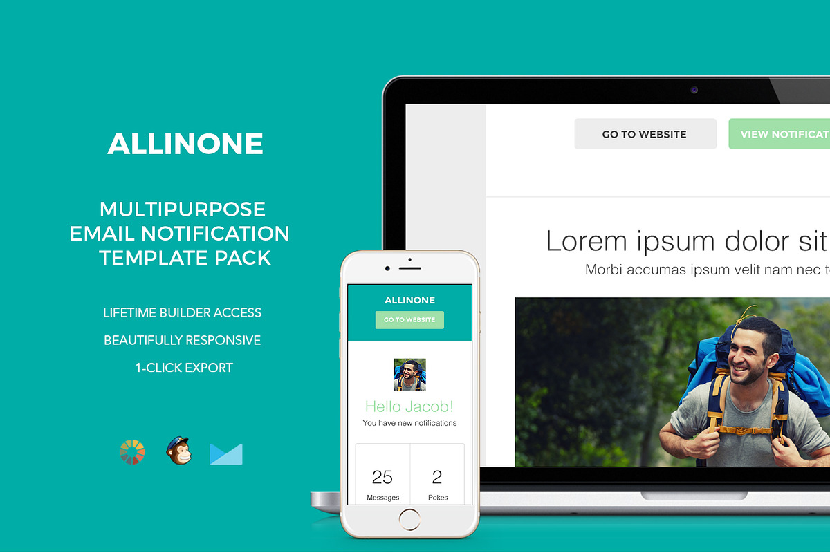 14 Email Newsletter Templates Bundle, an Email Template by ZippyPixels (Photo 14 of 15)