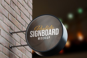 Realistic Signboard Mock-up, a Product Mockup by Propex (Thumbnail 3 of 9)