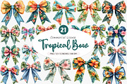 Preppy Tropical Bow PNG, an Illustration by SinaCreation (Thumbnail 1 of 5)