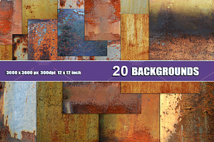 20 RUST TEXTURE BACKGROUNDS