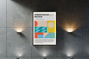 Screen Poster Mockup, an Advertising Mockup by Momogi (Thumbnail 2 of 5)