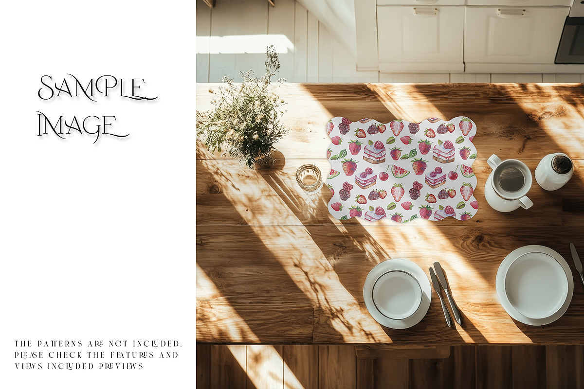 Scalloped Laser Cut Placemat Mockups, a Mockup by mock-ups (Photo 17 of 22)
