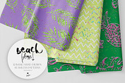 Chevron Stripped Tropical Patterns, a Pattern Graphic by KaramfilaS (Thumbnail 1 of 15)