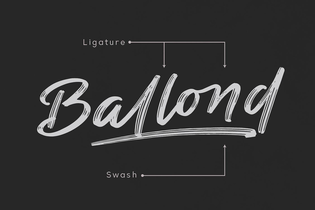 Blackened - Brush Script Typeface, a Script Font by Patria Ari (P4tcreativa) (Photo 4 of 10)