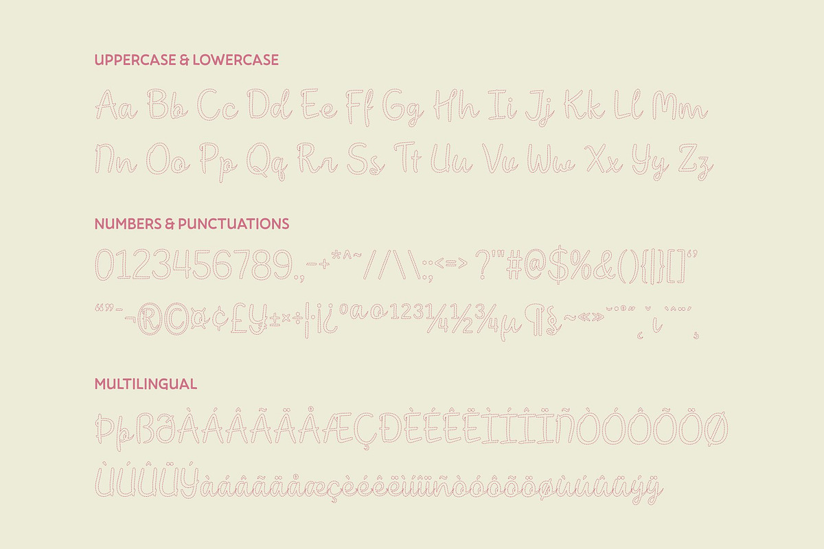 CS Ringo Dashed, a Script Font by Craft Supply Co. (Photo 8 of 8)