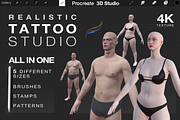 Tattoo Studio - Procreate 3d models, a Characters & Person 3D Model by Procreate3dStudio (Thumbnail 1 of 6)