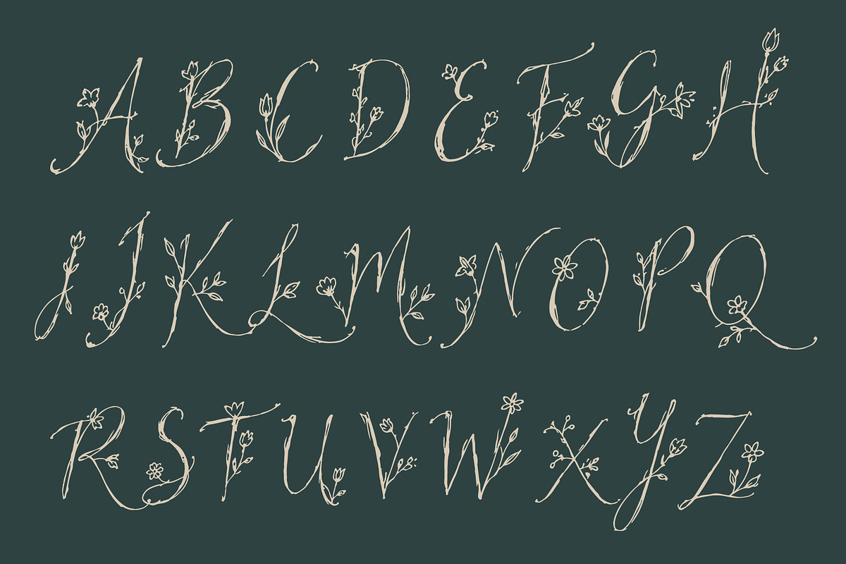 WindeRums - Rustic Floral Script, a Script Font by HypeWorksCo (Photo 14 of 15)