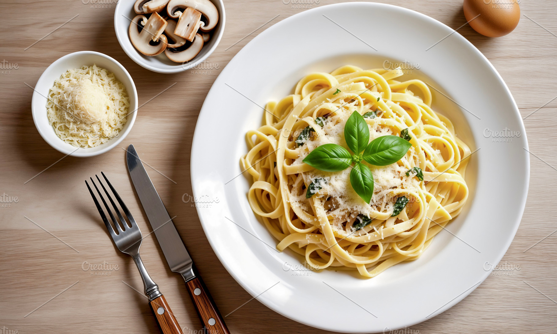 Italian Fettuccine Pasta, a Photo by rarrarorro