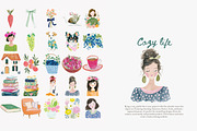 Cozy life clipart bundle, a Decorative Illustration by Patishop Art (Thumbnail 7 of 10)