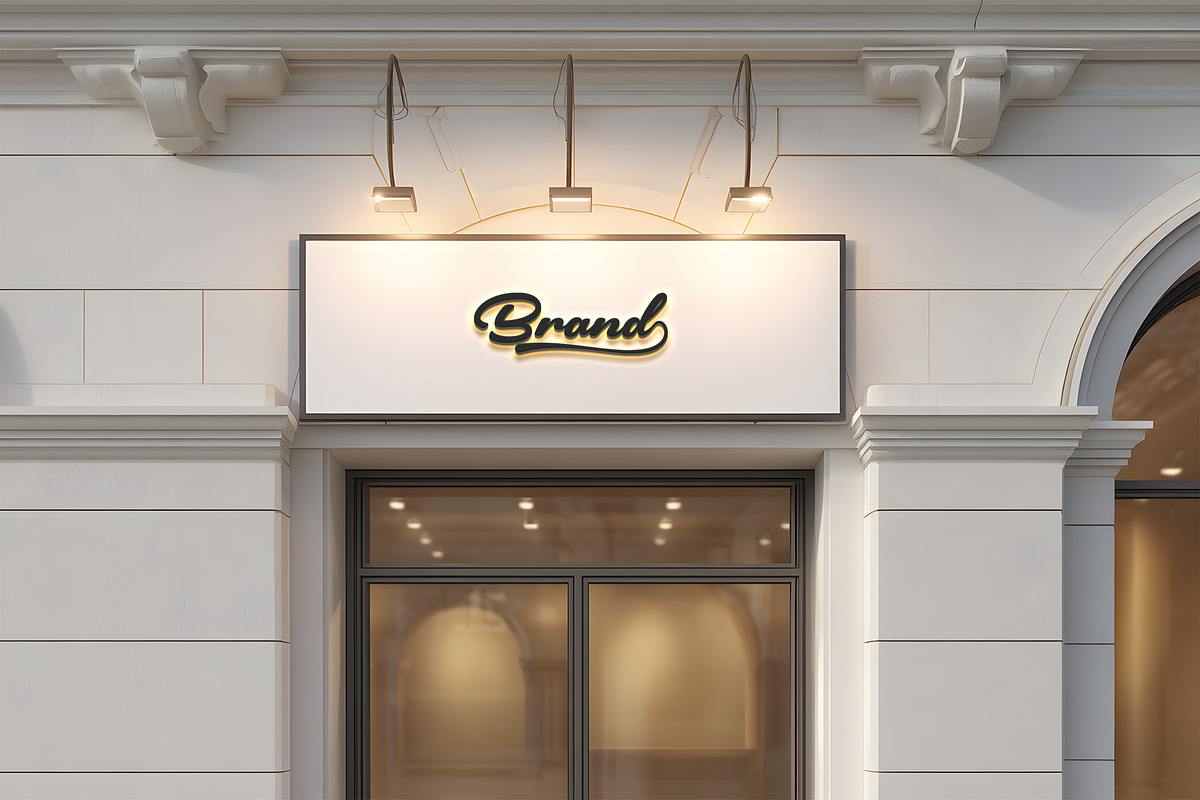 Logo Mockup Modern Facade Sign, a Product Mockup by GenesisCreativeCo (Photo 1 of 4)