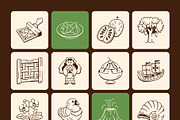 Hawaii Doodle Icon Set, an Outline Icon by Vectors Market (Thumbnail 8 of 8)